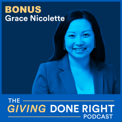 GDR-S6Bonus_AlbumCov_GraceNicolette_500px Giving Done Right bonus episode cover art featuring co-host Grace Nicolette